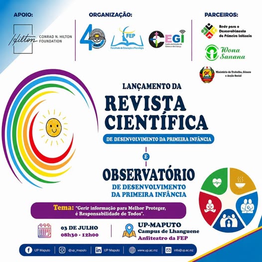 Lançamento da Revista Científica de Desenvolvimento da Primeira Infância