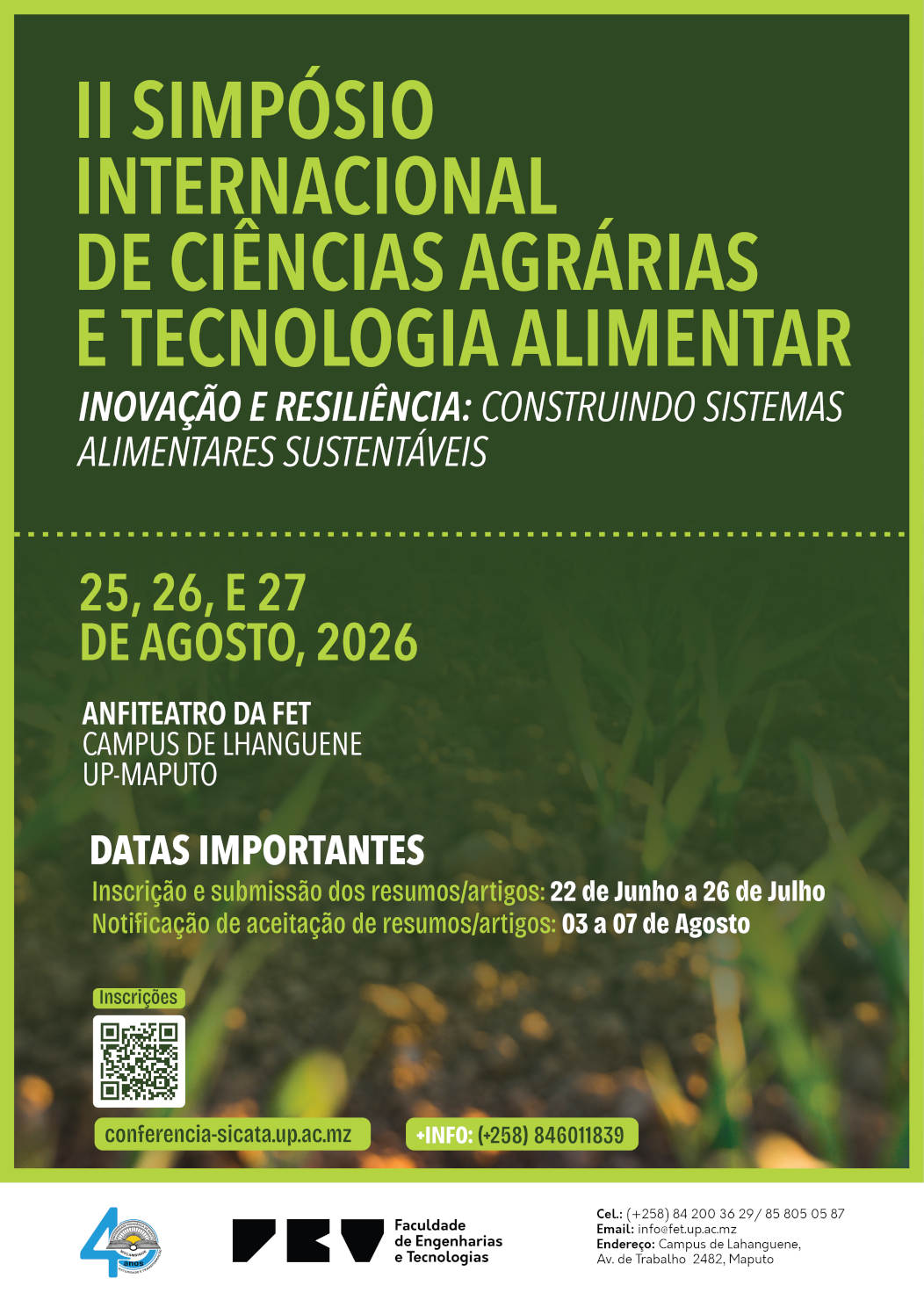 II Simpósio Internacional de Ciências Agrárias e Tecnologia Alimentar
